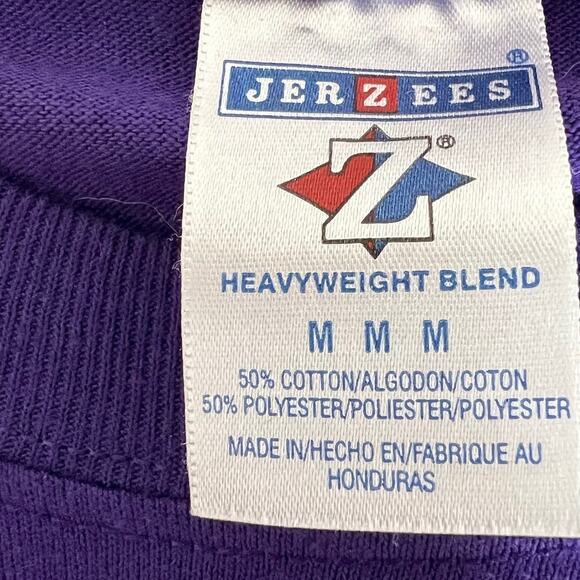 Red Hat Society Purple Long Sleeve Tee M Hatter Up Graphic Western Cowgirl Shirt - Picture 4 of 5